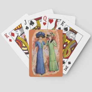 Vintage Kleider Spielkarten
