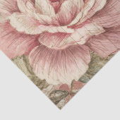 Vintage Kleiderbügel und rosa Rosen Seidenpapier (Detail)