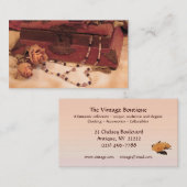 Vintage Kleidung Visitenkarte (Vorne/Hinten)