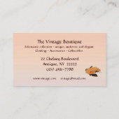 Vintage Kleidung Visitenkarte (Rückseite)