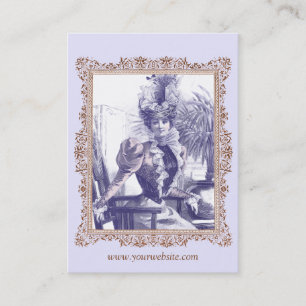 Vintage Kleidungs-Butike, Kostüm-Designer Visitenkarte