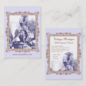 Vintage Kleidungs-Butike, Kostüm-Designer Visitenkarte (Vorne/Hinten)