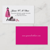 Vintage Kleidungs-Geschäfts-Geschäfts-Karte Visitenkarte (Vorne/Hinten)