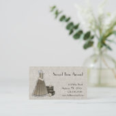 Vintage Kleidungs-Spitze-Geschäfts-Karte Visitenkarte (Stehend Vorderseite)