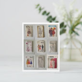 Vintage Kleidungsmuster Postkarte (Stehend Vorderseite)