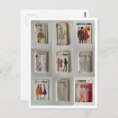 Vintage Kleidungsmuster Postkarte (Vorne/Hinten)