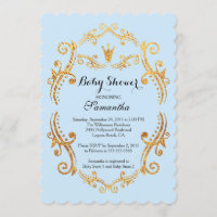 Vintage kleine Prince Baby Dusche Einladung