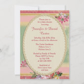 Vintage kleine Princess Eiffel Tower Babydusche Einladung (Rückseite)