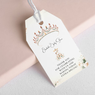 Vintage   Kleine Prinzessin Baby Shower Danke Geschenkanhänger