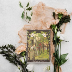 Vintage kleine Prinzessin im Wald