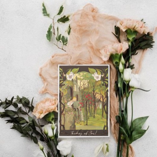 Vintage kleine Prinzessin im Wald