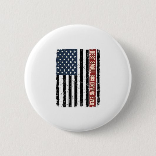 Vintage Kleines Busfahrer-Flag-Shirt-Design_1 Button (Vorderseite)