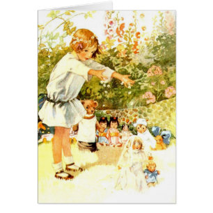 Vintage - Kleines Mädchen und die Hochzeit ihrer P