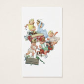 Vintage Kleinkinder, die Windeln spielen (Rückseite)