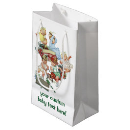 Vintage Kleinkinder spielen mit Feuerwehrfahrzeuge Kleine Geschenktüte