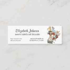 Vintage Kleinkinder spielen mit Feuerwehrfahrzeuge Telefonnummerkarte