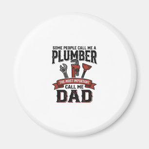 Vintage Klempner-Vater-Ätzung-Shirt-Design_1 Magnet
