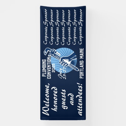 Vintage Klempnerkonvention Banner (Vertikal)