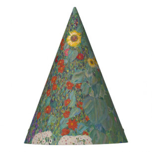 Vintage Klimt Bauerngarten Sonnenblumen Blumige Ku Partyhütchen