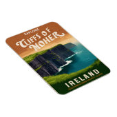 Vintage Klippen, Irland Naturgeschenke Magnet (Rechte Seite)