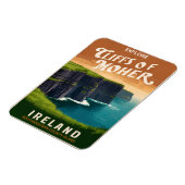 Vintage Klippen, Irland Naturgeschenke Magnet (Linke Seite)