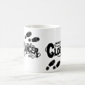 Vintage Klotz-Tänzer-Verstopfung Kaffeetasse (Mittel)