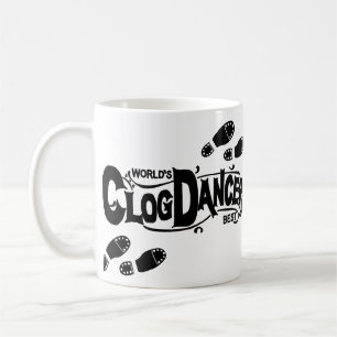 Vintage Klotz-Tänzer-Verstopfung Kaffeetasse