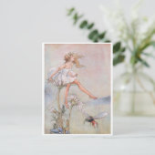 Vintage Knie der Bienen Fairy Postcard Postkarte (Stehend Vorderseite)