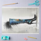 Vintage Kniehöhe Aquarelltönung Seidenpapier (Basteln)