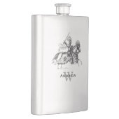 Vintage Knight Custom Flask Flachmann (Rechts)