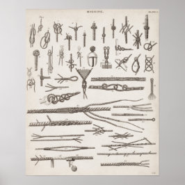 Vintage Knoten Poster