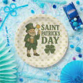 Vintage, Kobold St. Patrick's Day Pappteller (Party)