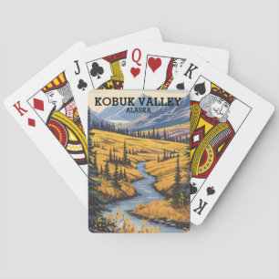 Vintage Kobuk Valley Nationalpark Alaska Spielkarten