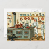 Vintage Kochkunst Postkarte (Vorne/Hinten)