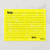 Vintage Kochschränke Rezept Karte (Rückseite)