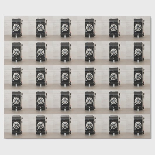 Vintage Kodak-Kamera Geschenkpapier (Flach)