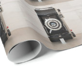 Vintage Kodak-Kamera Geschenkpapier (Rolleneckpunkt)