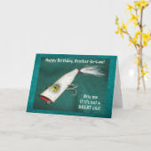 Vintage Köder-Schwager-Geburtstags-Karte Karte (Gelbe Blume)