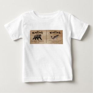 Vintage Kodiak Lachs Etikett Baby T-shirt