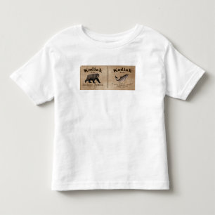 Vintage Kodiak Lachs Etikett Kleinkind T-shirt