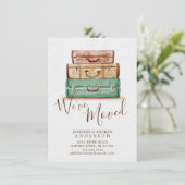 Vintage Koffer | Ankündigung der Beförderung (Stehend Vorderseite)