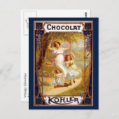 Vintage Kohler Chocolat-Werbung Postkarte (Vorne/Hinten)
