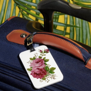 Vintage-Kohlrose-Eleganz-Gepäckanhänger Gepäckanhänger