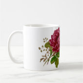 Vintage-Kohlrose-Eleganz  Kaffeetasse (Links)
