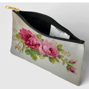 Vintage-Kohlrose-Eleganz-Print-Cut-Sew-Tasche Zubehörtasche