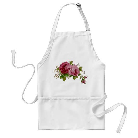 Vintage-Kohlrose-Eleganz Schürze (Vorne)