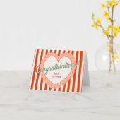 Vintage Kokette Gratulation Karte (Gelbe Blume)