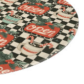 Vintage-Kokosbar-Theke Statement Schneidebrett (Ecke)