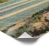 Vintage Kokospalmen Tropischer Sonnenuntergang Poster (Ecke)