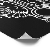 Vintage Kolbenrücklaufflügel Poster (Ecke)